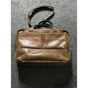 Hartmann Expandable Leather Briefcase Laptop Shoulder Bag Messenger Bag Carry On